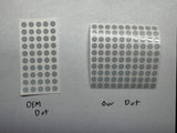 Garmin R50 OEM dots vs Just a Potamus dots for comparison