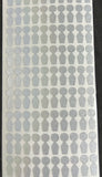 Uneekor eye mini club tracking dots on a backing sheet. 