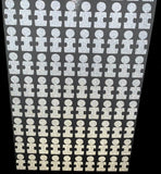 Foresight clubface dots with autism awareness applicator tab in a sheet. 