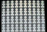 Foresight clubface dots with autism awareness applicator tab in a sheet. 