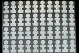 Foresight clubface dots with autism awareness applicator tab in a sheet. 