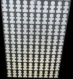 Foresight clubface dots with autism awareness applicator tab in a sheet. 